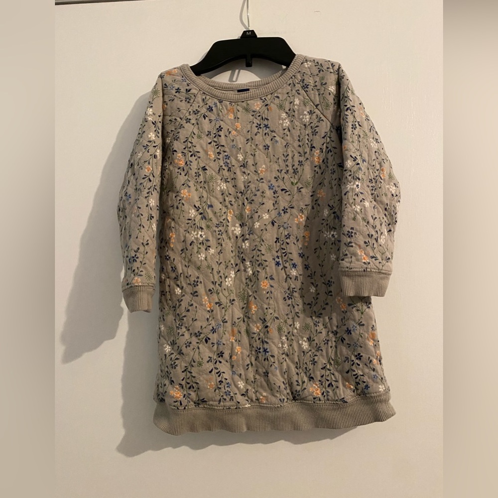 GAP Brand Cozy Quilted Sweatshirt Dress